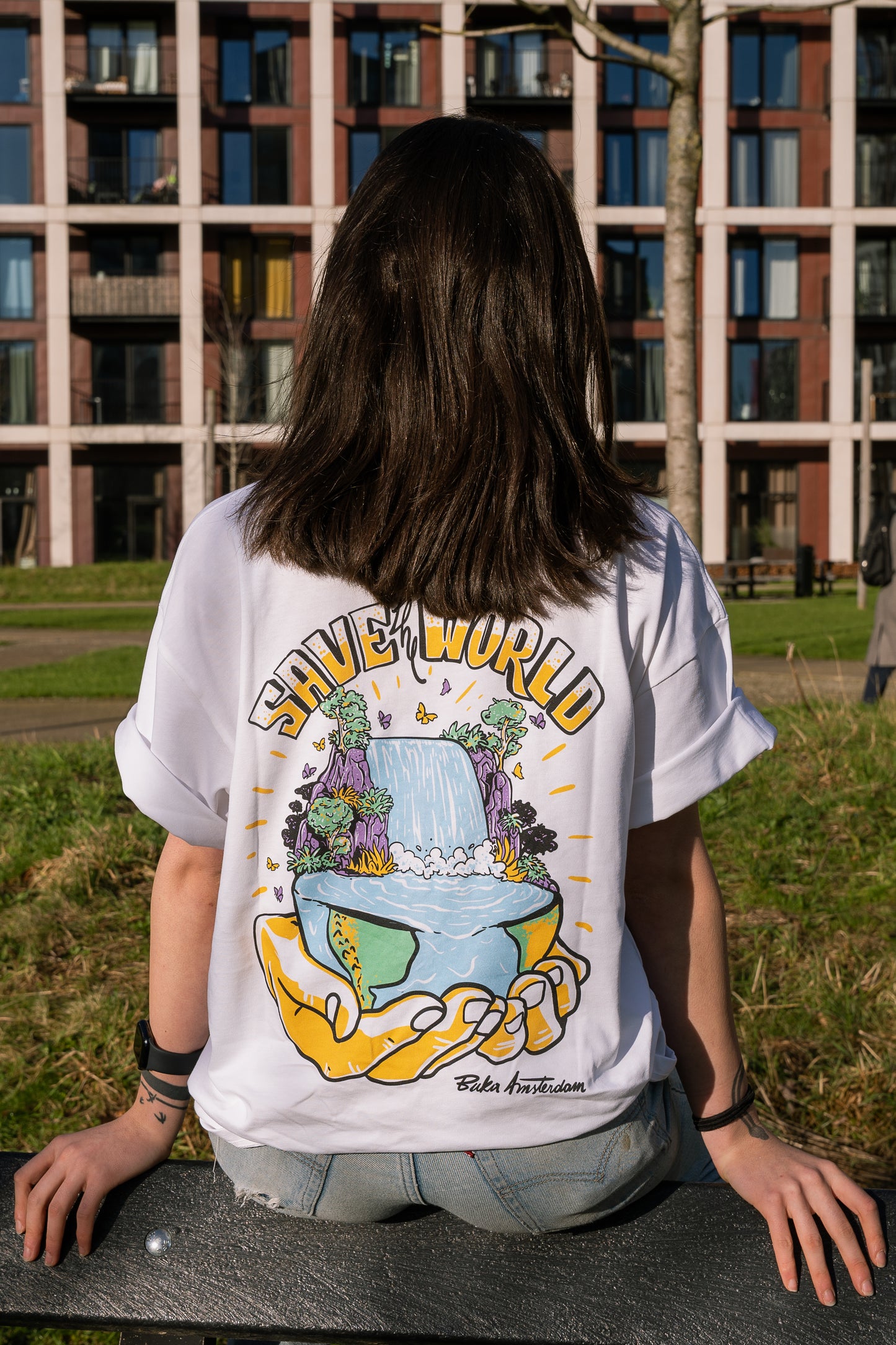Rette das Welt-T-Shirt