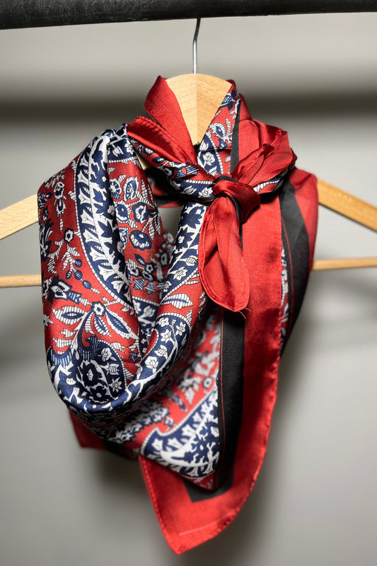 Bandana Orange Weiß Himmelblau